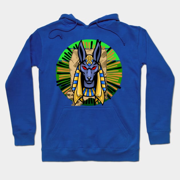 Sunset Pharaoh Hound - Majestic Canine Art Hoodie by RokaaShop